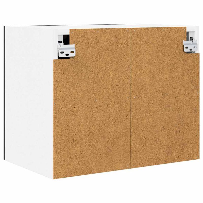 Casa si Gradina - Mobilier - Comode si corpuri - Corpuri bucatarie - Dulap suspendat Riga 2 pcs Stejar negru si Alb 50 x 31 x 40 cm - Infinity.ro