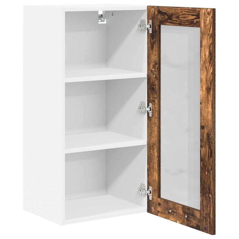 Casa si Gradina - Mobilier - Comode si corpuri - Corpuri bucatarie - Dulap suspendat Riga 2 pcs Stejar fumuriu 40 x 31 x 80 cm - Infinity.ro