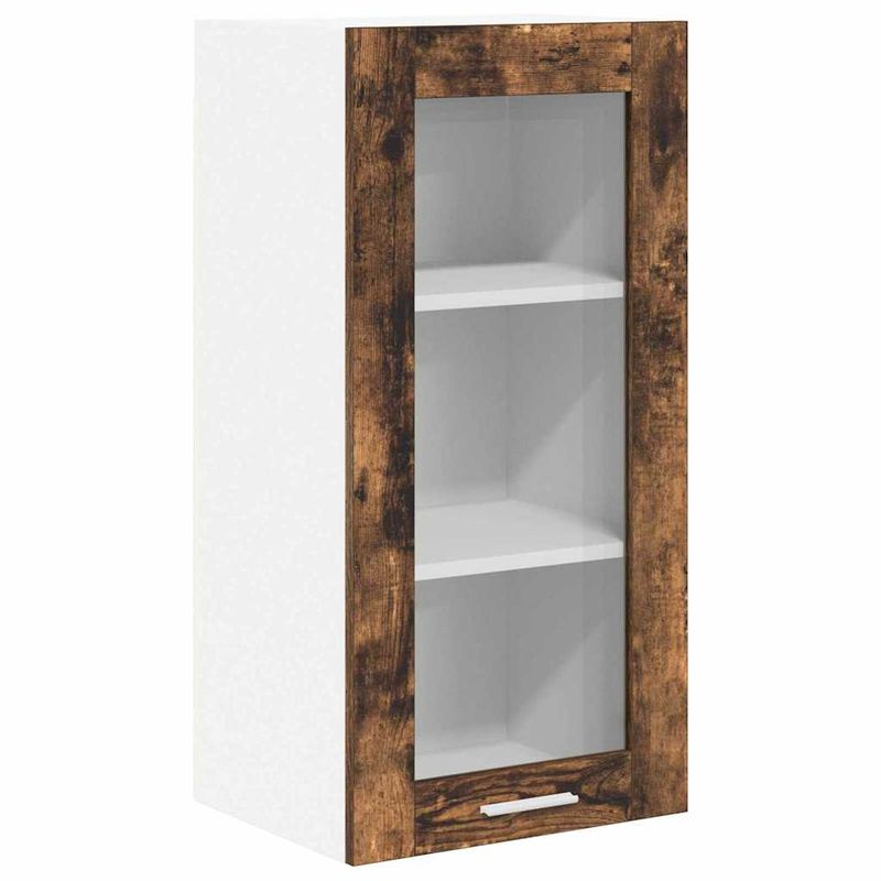 Casa si Gradina - Mobilier - Comode si corpuri - Corpuri bucatarie - Dulap suspendat Riga 2 pcs Stejar fumuriu 40 x 31 x 80 cm - Infinity.ro