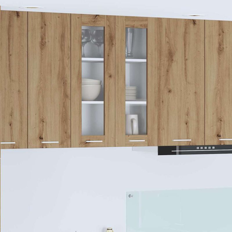 Casa si Gradina - Mobilier - Comode si corpuri - Corpuri bucatarie - Dulap suspendat cu raft Riga Stejar Artizanal 60 x 31 x 80 cm - Infinity.ro