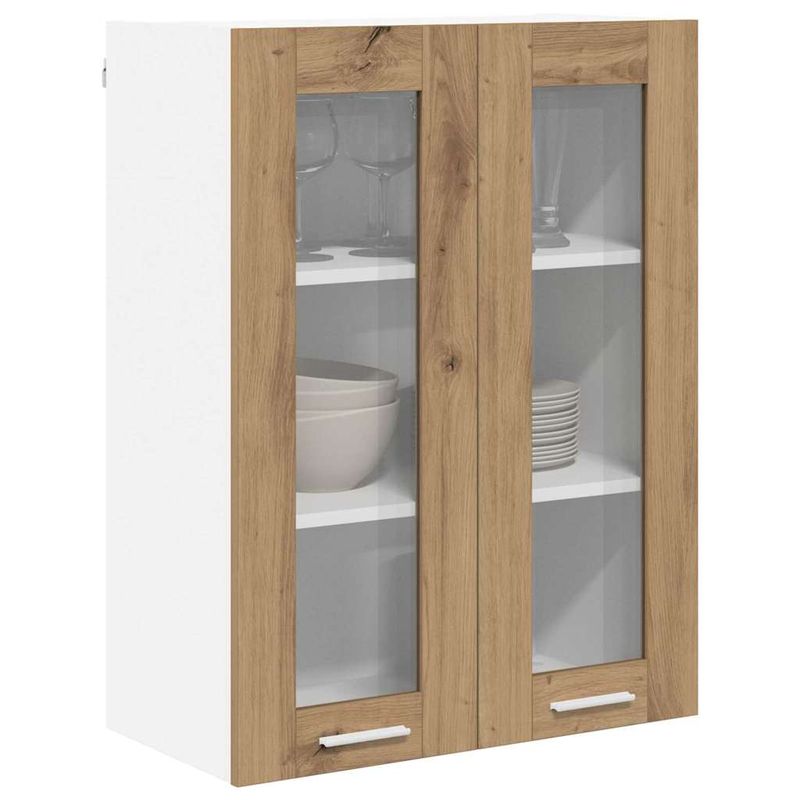 Casa si Gradina - Mobilier - Comode si corpuri - Corpuri bucatarie - Dulap suspendat cu raft Riga Stejar Artizanal 60 x 31 x 80 cm - Infinity.ro