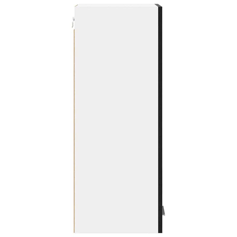 Casa si Gradina - Mobilier - Comode si corpuri - Corpuri bucatarie - Dulap suspendat Riga 2 pcs Stejar negru si Alb 30 x 31 x 80 cm - Infinity.ro