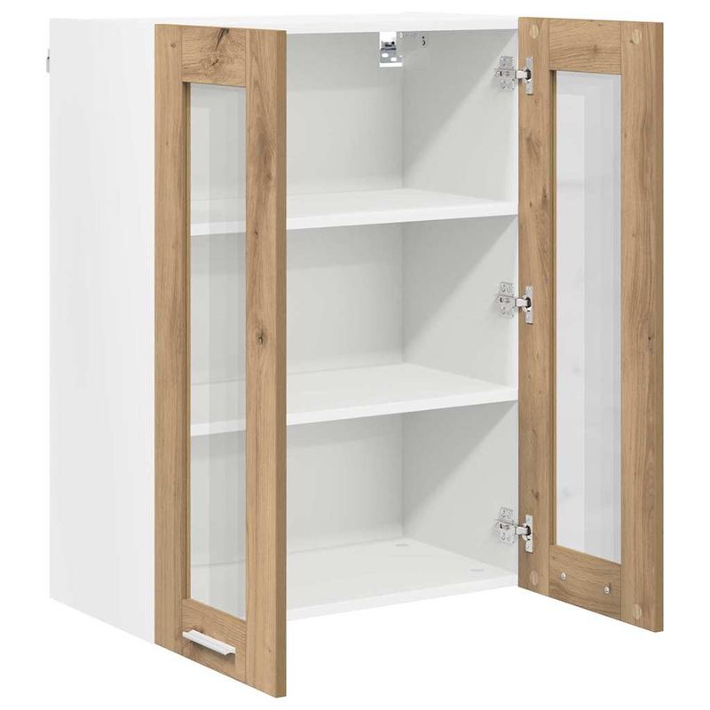 Casa si Gradina - Mobilier - Comode si corpuri - Corpuri bucatarie - Dulap suspendat cu raft Riga Stejar Artizanal 60 x 31 x 80 cm - Infinity.ro