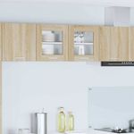 Casa si Gradina - Mobilier - Comode si corpuri - Corpuri bucatarie - Dulap suspendat cu usa Riga 2 pcs Stejar Sonoma 40 x 31 x 40 cm - Infinity.ro