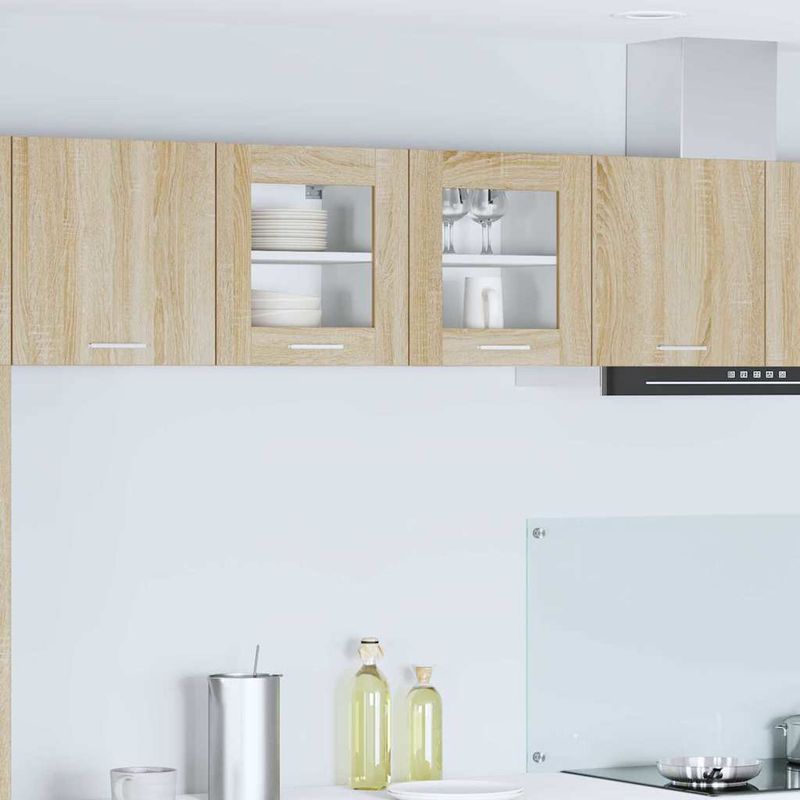 Casa si Gradina - Mobilier - Comode si corpuri - Corpuri bucatarie - Dulap suspendat cu usa Riga 2 pcs Stejar Sonoma 40 x 31 x 40 cm - Infinity.ro