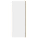 Casa si Gradina - Mobilier - Comode si corpuri - Corpuri bucatarie - Dulap suspendat Riga Stejar Sonoma si Alb 50 x 31 x 80 cm - Infinity.ro
