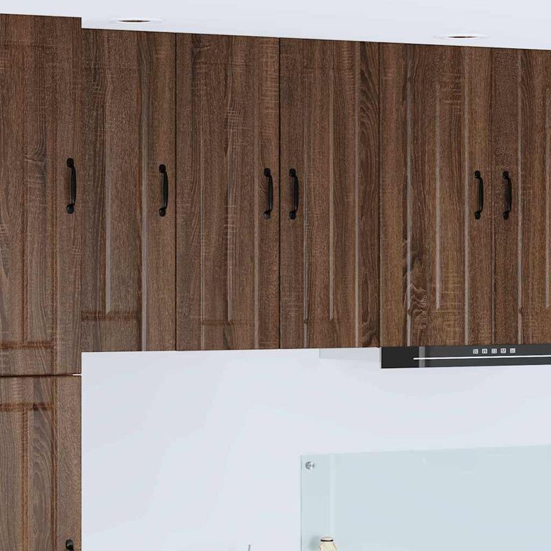 Casa si Gradina - Mobilier - Comode si corpuri - Corpuri bucatarie - Dulap suspendat de bucatarie Stejar inchis 30 x 31 x 80 cm - Infinity.ro