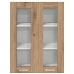 Casa si Gradina - Mobilier - Comode si corpuri - Corpuri bucatarie - Dulap suspendat cu raft Riga Stejar Artizanal 60 x 31 x 80 cm - Infinity.ro