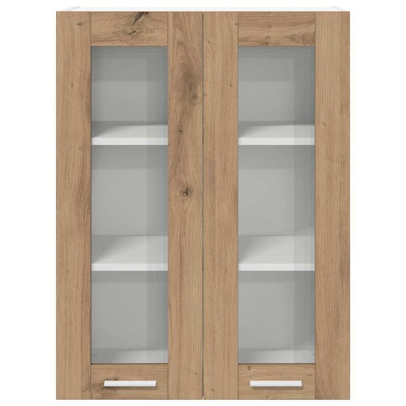 Casa si Gradina - Mobilier - Comode si corpuri - Corpuri bucatarie - Dulap suspendat cu raft Riga Stejar Artizanal 60 x 31 x 80 cm - Infinity.ro