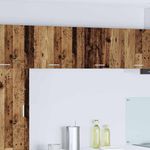 Casa si Gradina - Mobilier - Comode si corpuri - Corpuri bucatarie - Dulap suspendat cu raft Riga Lemn vechi si Alb 50 x 31 x 40 cm - Infinity.ro