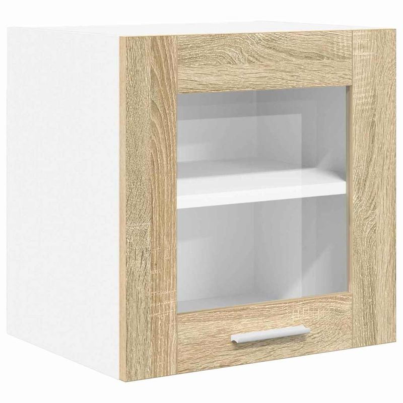 Casa si Gradina - Mobilier - Comode si corpuri - Corpuri bucatarie - Dulap suspendat cu usa Riga 2 pcs Stejar Sonoma 40 x 31 x 40 cm - Infinity.ro