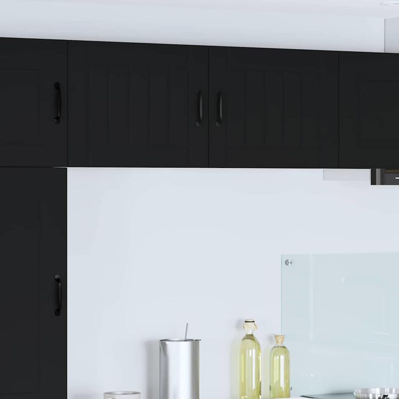 Casa si Gradina - Mobilier - Comode si corpuri - Corpuri bucatarie - Dulap suspendat de bucatarie cu raft Negru 50 x 31 x 40 cm - Infinity.ro
