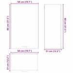 Casa si Gradina - Mobilier - Comode si corpuri - Corpuri bucatarie - Dulap suspendat Riga Stejar Sonoma si Alb 50 x 31 x 80 cm - Infinity.ro