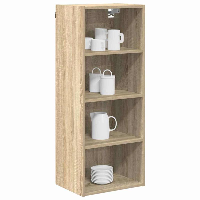 Casa si Gradina - Mobilier - Comode si corpuri - Corpuri bucatarie - Dulap suspendat cu raft Riga Stejar Sonoma 40 x 29,5 x 100 cm - Infinity.ro