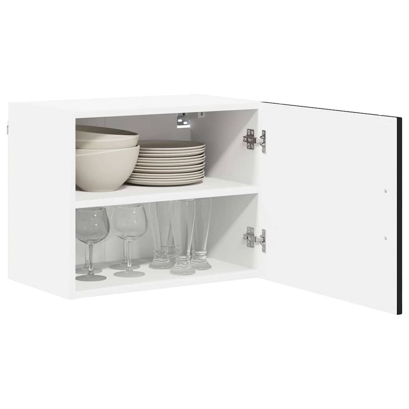 Casa si Gradina - Mobilier - Comode si corpuri - Corpuri bucatarie - Dulap suspendat de bucatarie cu raft Negru 50 x 31 x 40 cm - Infinity.ro