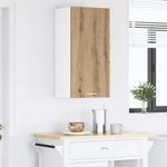 Casa si Gradina - Mobilier - Comode si corpuri - Corpuri bucatarie - Dulap suspendat Riga Stejar Artisan si Alb 40 x 31 x 80 cm - Infinity.ro