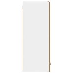 Casa si Gradina - Mobilier - Comode si corpuri - Corpuri bucatarie - Dulap suspendat Riga Stejar Artisan si Alb 40 x 31 x 80 cm - Infinity.ro