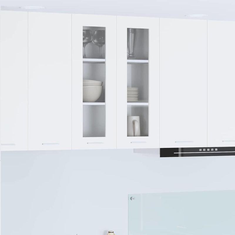 Casa si Gradina - Mobilier - Comode si corpuri - Corpuri bucatarie - Dulap suspendat cu raft Riga Alb 60 x 31 x 80 cm Lemn compozit - Infinity.ro