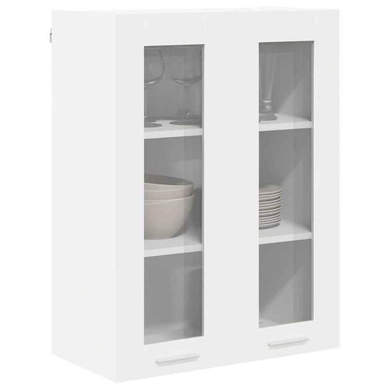 Casa si Gradina - Mobilier - Comode si corpuri - Corpuri bucatarie - Dulap suspendat cu raft Riga Alb 60 x 31 x 80 cm Lemn compozit - Infinity.ro