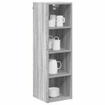 Casa si Gradina - Mobilier - Comode si corpuri - Corpuri bucatarie - Dulap suspendat cu raft Riga Gri Sonoma 30 x 29,5 x 100 cm - Infinity.ro