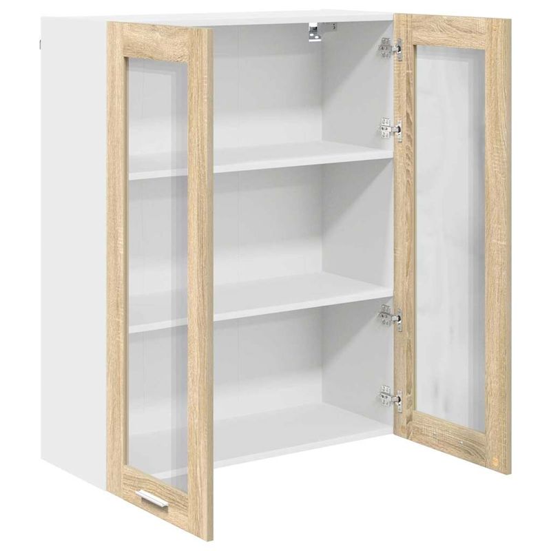 Casa si Gradina - Mobilier - Comode si corpuri - Corpuri bucatarie - Dulap suspendat cu raft Riga Stejar Sonoma 80 x 31 x 100 cm - Infinity.ro