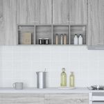 Casa si Gradina - Mobilier - Comode si corpuri - Corpuri bucatarie - Dulap suspendat cu raft Riga Gri Sonoma 30 x 29,5 x 100 cm - Infinity.ro