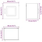 Casa si Gradina - Mobilier - Comode si corpuri - Corpuri bucatarie - Dulap suspendat de bucatarie Stejar Artizanal 40 x 31 x 40 cm - Infinity.ro