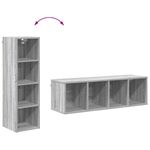 Casa si Gradina - Mobilier - Comode si corpuri - Corpuri bucatarie - Dulap suspendat cu raft Riga Gri Sonoma 30 x 29,5 x 100 cm - Infinity.ro