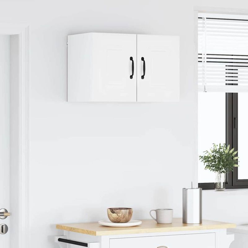 Casa si Gradina - Mobilier - Comode si corpuri - Corpuri bucatarie - Dulap suspendat de bucatarie 2 pcs Alb lucios 30 x 31 x 40 cm - Infinity.ro