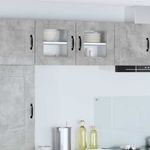 Casa si Gradina - Mobilier - Comode si corpuri - Corpuri bucatarie - Dulap suspendat de bucatarie Gri din beton 40 x 31 x 40 cm - Infinity.ro