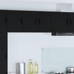 Casa si Gradina - Mobilier - Comode si corpuri - Corpuri bucatarie - Dulap suspendat de bucatarie cu raft Negru 30 x 31 x 40 cm - Infinity.ro