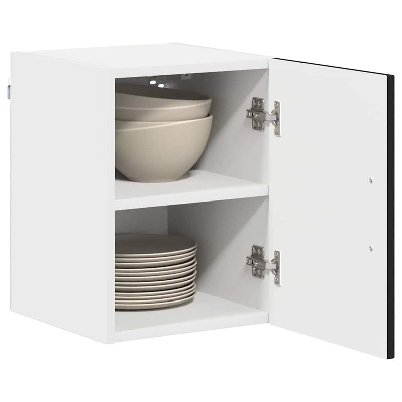 Casa si Gradina - Mobilier - Comode si corpuri - Corpuri bucatarie - Dulap suspendat de bucatarie cu raft Negru 30 x 31 x 40 cm - Infinity.ro
