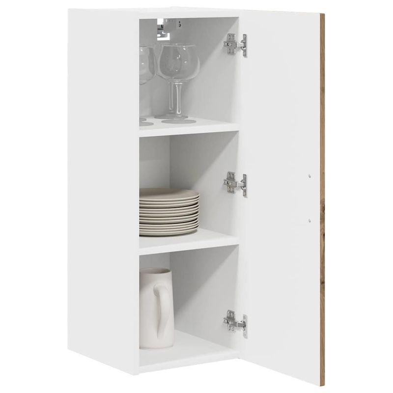 Casa si Gradina - Mobilier - Comode si corpuri - Corpuri bucatarie - Dulap suspendat de bucatarie cu raft 2 pcs Stejar Artizanal - Infinity.ro