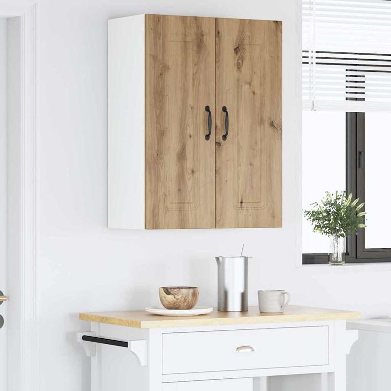 Casa si Gradina - Mobilier - Comode si corpuri - Corpuri bucatarie - Dulap suspendat de bucatarie cu raft 2 pcs Stejar Artizanal - Infinity.ro