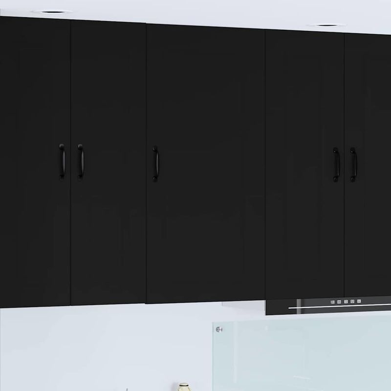 Casa si Gradina - Mobilier - Comode si corpuri - Corpuri bucatarie - Dulap suspendat de bucatarie cu raft Negru 50 x 31 x 100 cm - Infinity.ro
