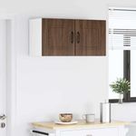 Casa si Gradina - Mobilier - Comode si corpuri - Corpuri bucatarie - Dulap suspendat de bucatarie cu raft cu usa 2 pcs Stejar inchis - Infinity.ro