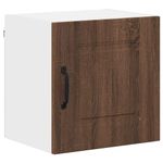 Casa si Gradina - Mobilier - Comode si corpuri - Corpuri bucatarie - Dulap suspendat de bucatarie cu raft cu usa 2 pcs Stejar inchis - Infinity.ro