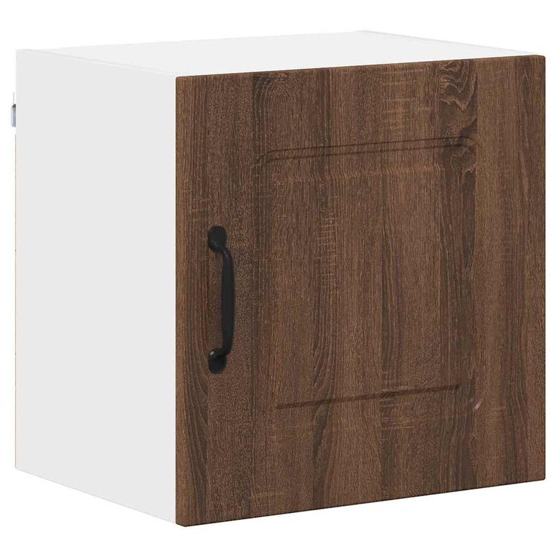 Casa si Gradina - Mobilier - Comode si corpuri - Corpuri bucatarie - Dulap suspendat de bucatarie cu raft cu usa 2 pcs Stejar inchis - Infinity.ro