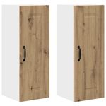 Casa si Gradina - Mobilier - Comode si corpuri - Corpuri bucatarie - Dulap suspendat de bucatarie cu raft 2 pcs Stejar Artizanal - Infinity.ro
