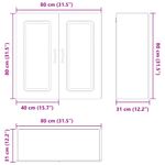 Casa si Gradina - Mobilier - Comode si corpuri - Corpuri bucatarie - Dulap suspendat de bucatarie Alb 80 x 31 x 80 cm Lemn compozit - Infinity.ro