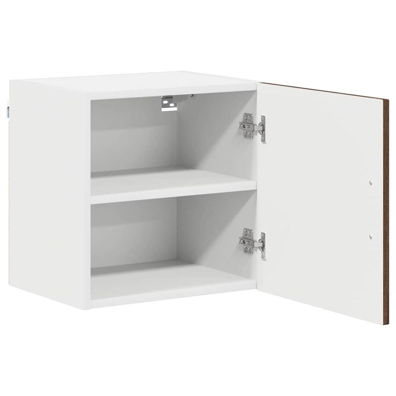 Casa si Gradina - Mobilier - Comode si corpuri - Corpuri bucatarie - Dulap suspendat de bucatarie cu raft cu usa 2 pcs Stejar inchis - Infinity.ro