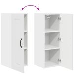 Casa si Gradina - Mobilier - Comode si corpuri - Corpuri bucatarie - Dulap suspendat de bucatarie cu raft Alb lucios 30 x 31 x 80 cm - Infinity.ro