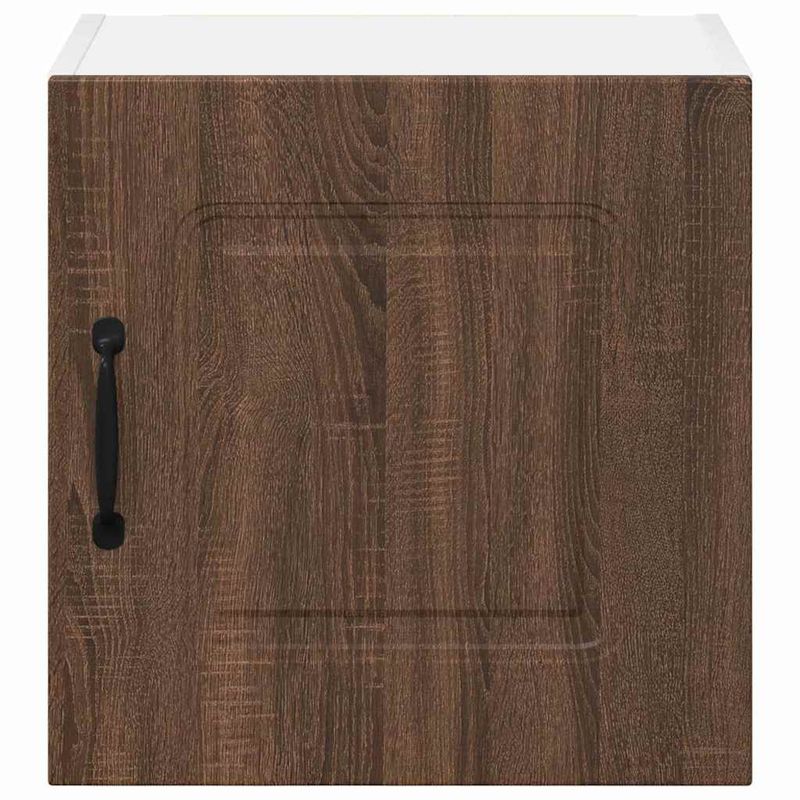 Casa si Gradina - Mobilier - Comode si corpuri - Corpuri bucatarie - Dulap suspendat de bucatarie cu raft cu usa 2 pcs Stejar inchis - Infinity.ro