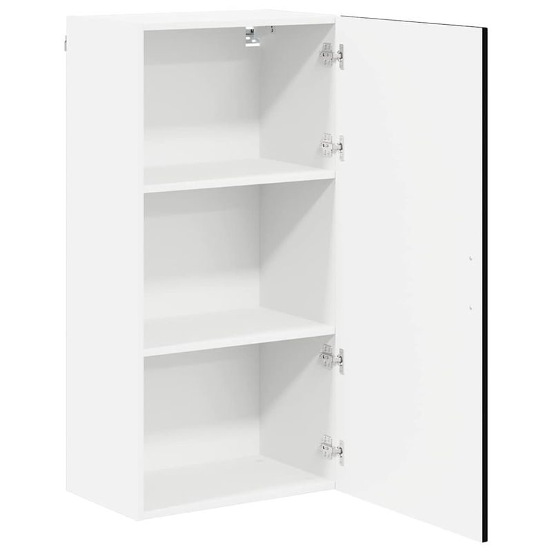 Casa si Gradina - Mobilier - Comode si corpuri - Corpuri bucatarie - Dulap suspendat de bucatarie cu raft Negru 50 x 31 x 100 cm - Infinity.ro