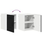 Casa si Gradina - Mobilier - Comode si corpuri - Corpuri bucatarie - Dulap suspendat de bucatarie cu raft Negru 30 x 31 x 40 cm - Infinity.ro