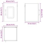 Casa si Gradina - Mobilier - Comode si corpuri - Corpuri bucatarie - Dulap suspendat de bucatarie cu raft Negru 30 x 31 x 40 cm - Infinity.ro