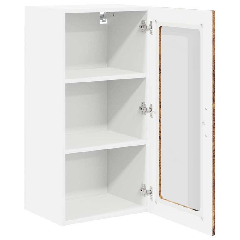Casa si Gradina - Mobilier - Comode si corpuri - Corpuri bucatarie - Dulap suspendat de bucatarie 2 pcs Lemn Vechi 40 x 31 x 80 cm - Infinity.ro
