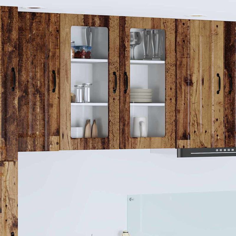 Casa si Gradina - Mobilier - Comode si corpuri - Corpuri bucatarie - Dulap suspendat de bucatarie cu raft Lemn Vechi 40 x 31 x 80 cm - Infinity.ro