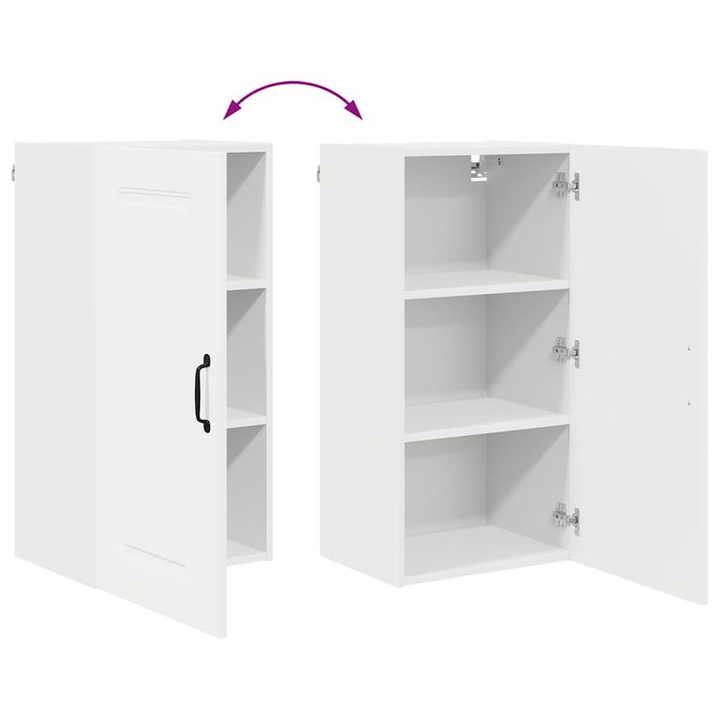 Casa si Gradina - Mobilier - Comode si corpuri - Corpuri bucatarie - Dulap suspendat de bucatarie Alb 40 x 31 x 80 cm Lemn compozit - Infinity.ro