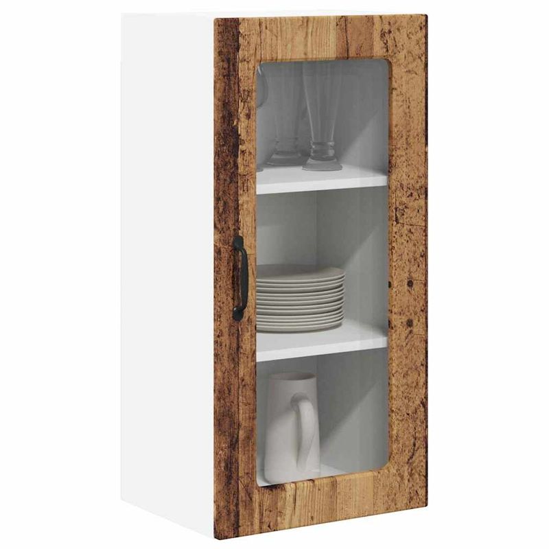 Casa si Gradina - Mobilier - Comode si corpuri - Corpuri bucatarie - Dulap suspendat de bucatarie cu raft Lemn Vechi 40 x 31 x 80 cm - Infinity.ro